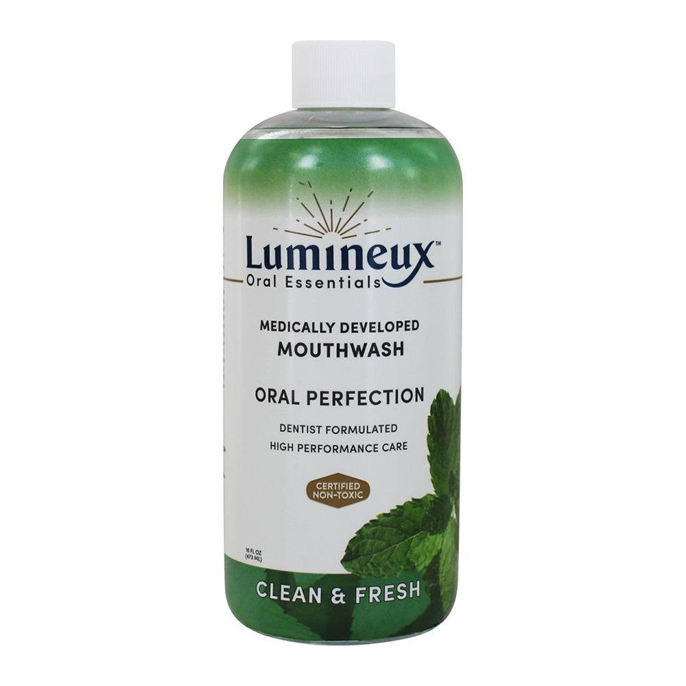 Lumineux Oral Essentials Clean & Fresh Mouthwash, Mint Flavor, 16 Oz